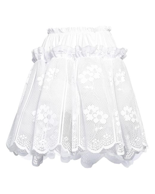 YUHAN WANG White Mini Skirt