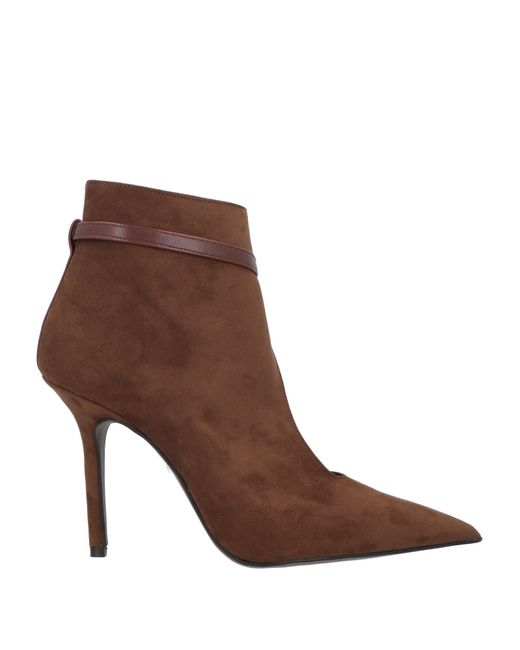 Islo Isabella Lorusso Brown Ankle Boots Textile Fibers