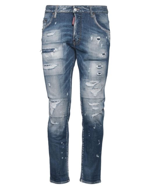 DSquared² Blue Jeans Cotton, Polyester, Elastane for men