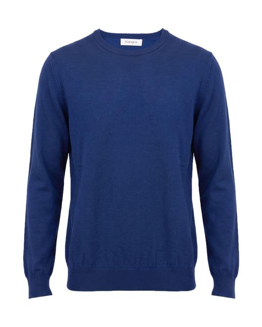 Kangra Blue Sweater Wool for men