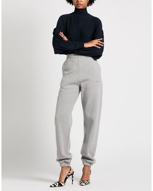 The Attico Gray Light Pants Cotton
