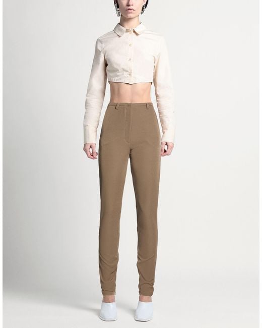 THE LATEST Natural Pants Polyester, Elastane