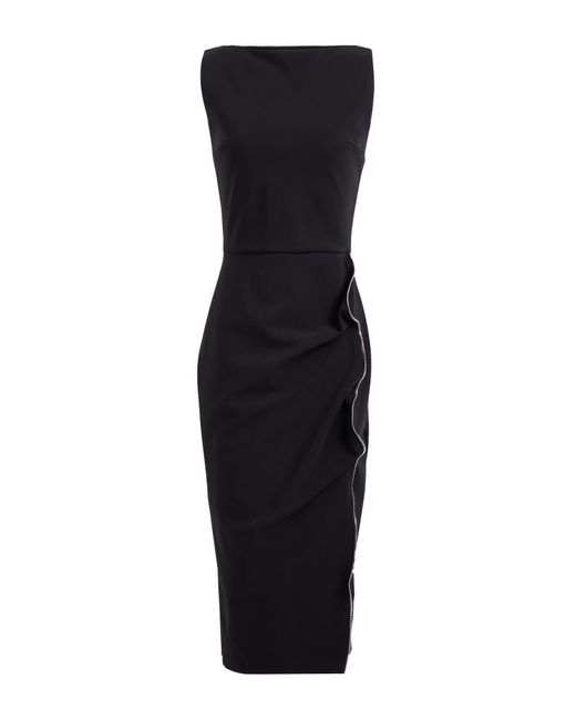 La Petite Robe Di Chiara Boni Women's Black Midi Dress Polyamide