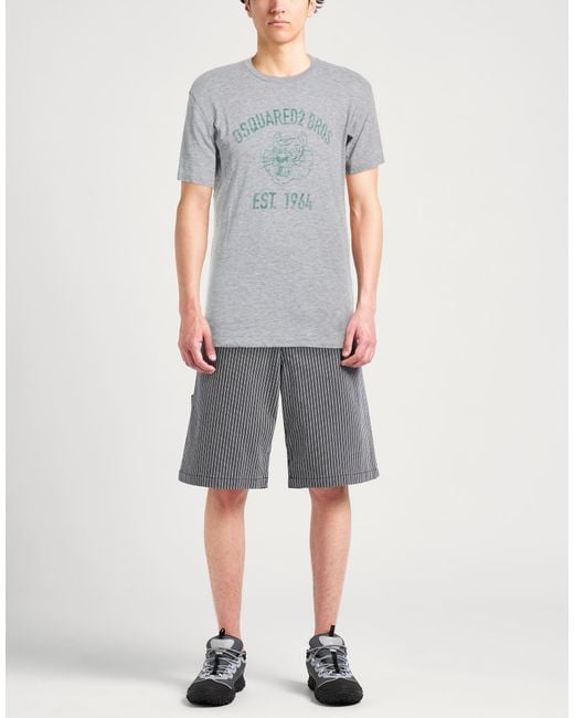 DSquared² Gray T-Shirt Cotton, Viscose for men