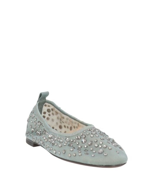 Tory Burch Gray Ballet Flats