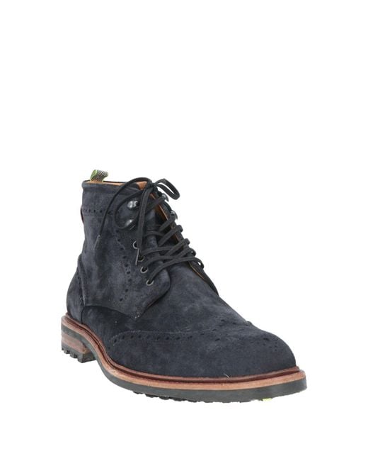 Floris Van Bommel Blue Ankle Boots for men