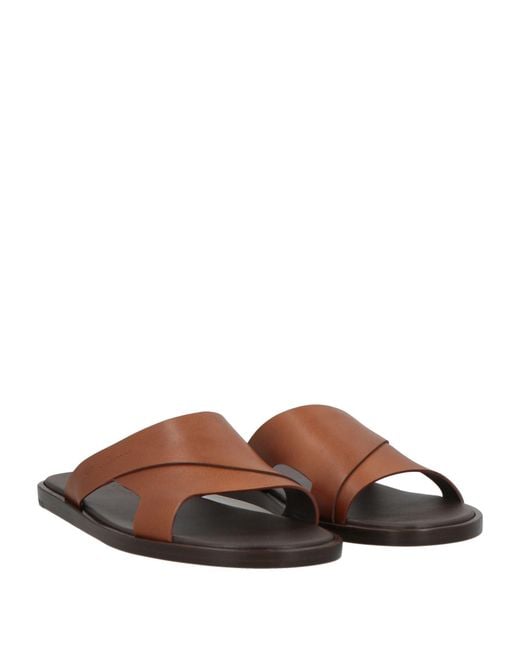 Santoni Brown Sandals for men