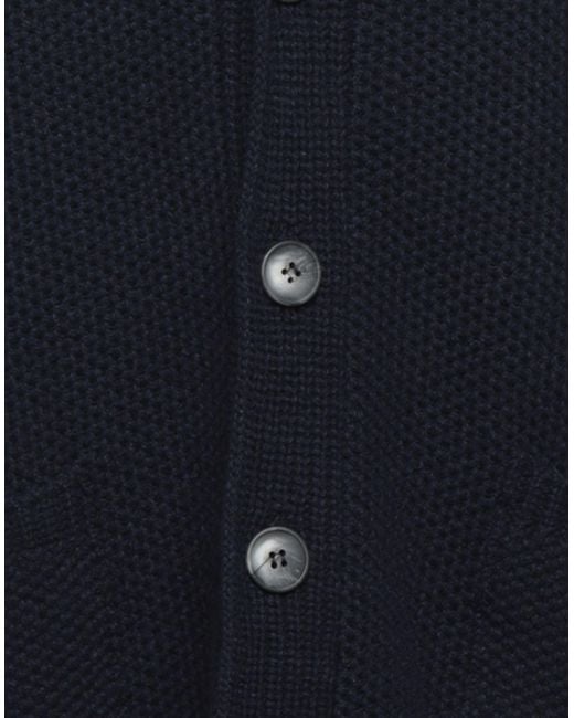 Liu Jo Blue Midnight Cardigan Wool, Polyamide for men
