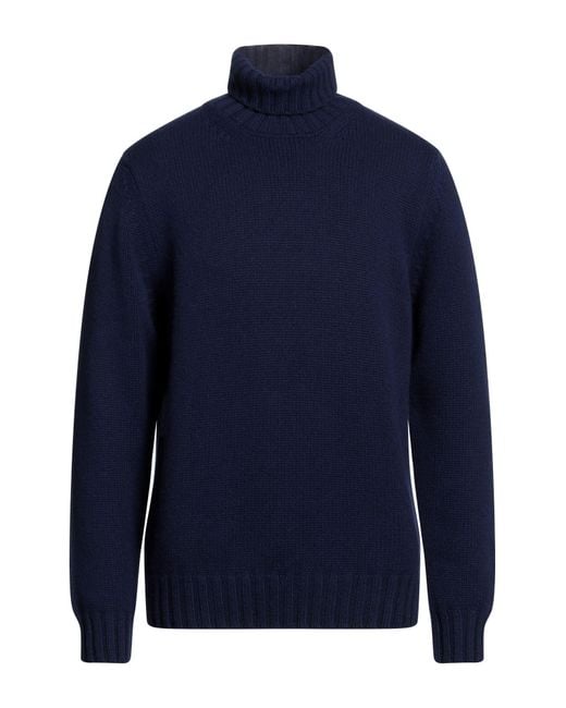 Drumohr Blue Turtleneck for men