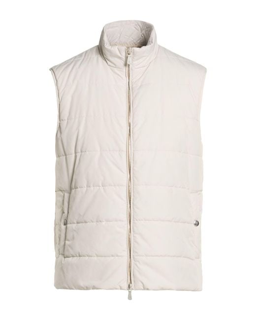 Eleventy White Platinum Vest Polyester for men