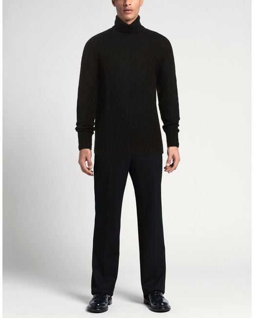 Oliver Lattughi Black Turtlenecks for men