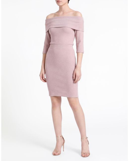 Dixie Pink Antique Rose Midi Dress Viscose, Polyester, Elastane