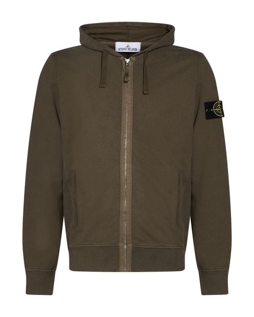 Stone Island Green Sweatshirt Cotton for men