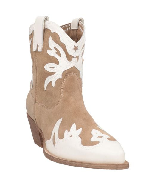 JE T'AIME Natural Ankle Boots Leather