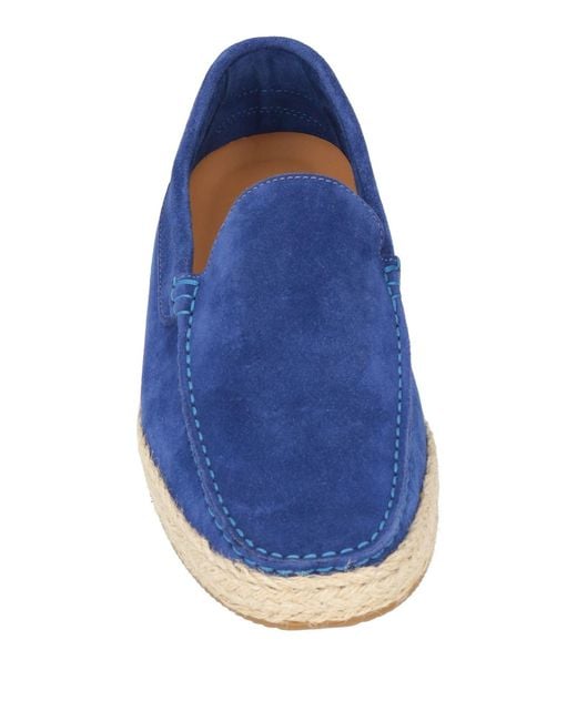 Testoni Blue Loafers Leather for men