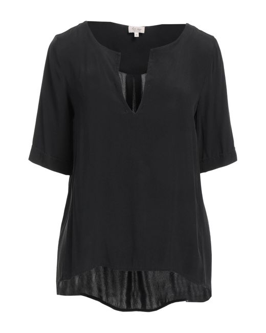 HER SHIRT HER DRESS Black Top