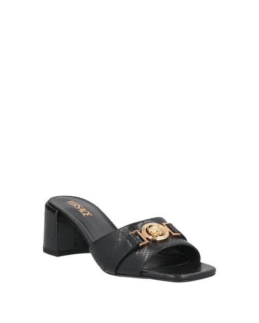 Versace Black Sandals