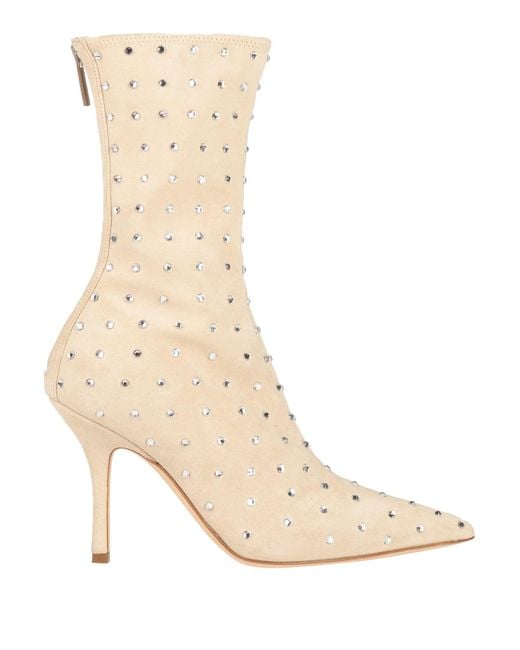 Paris Texas Natural Ankle Boots