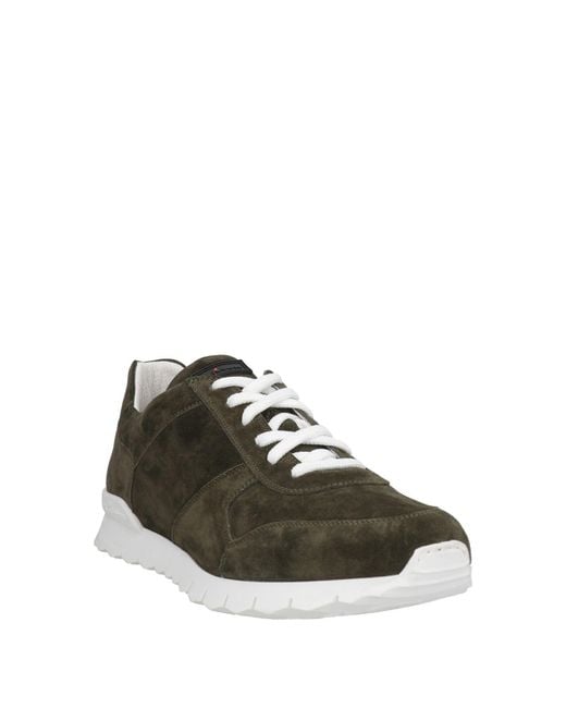 Kiton Black Military Sneakers Calfskin for men