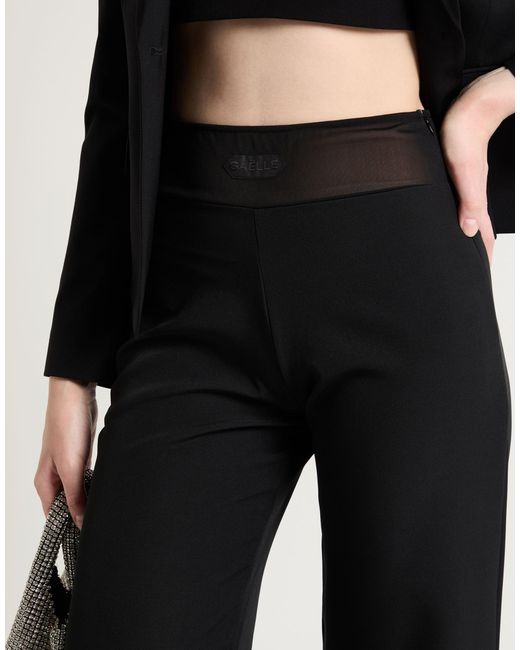 Gaelle Paris Black Pants Polyester, Elastane