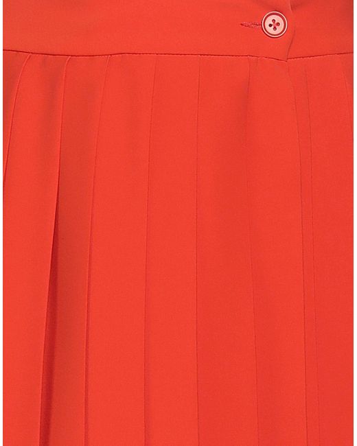 P.A.R.O.S.H. Red Midi Skirt