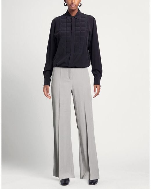 Please Gray Pants Viscose, Polyester