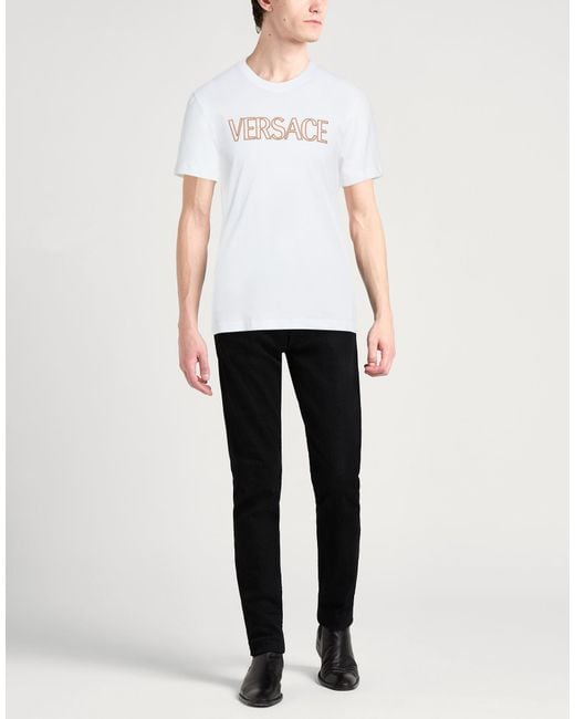 Camiseta Versace de hombre de color White