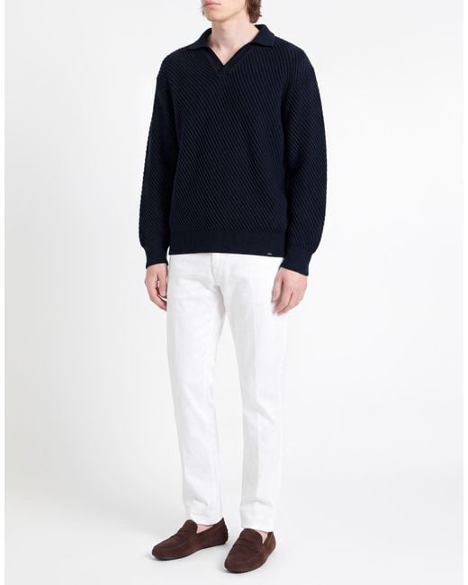 Paul & Shark Blue Sweater Virgin Wool for men