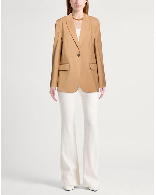 Ottod'Ame Natural Blazer Polyester, Virgin Wool, Elastane