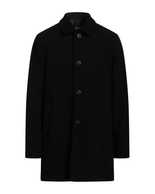 Only & Sons Black Coat for men