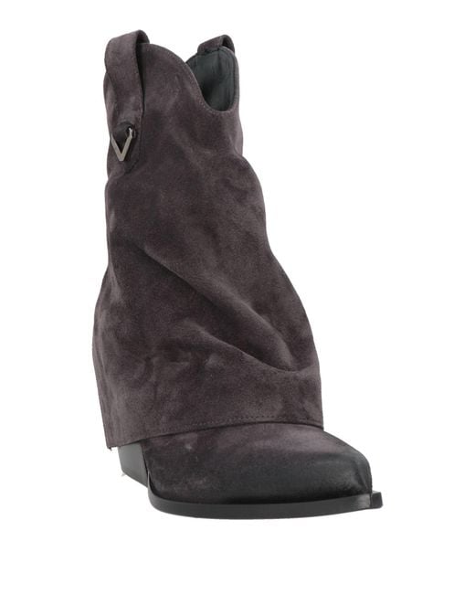 Elena Iachi Brown Ankle Boots Leather