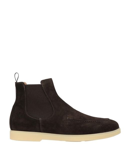 Fabiano Ricci Black Ankle Boots for men