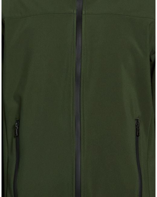 Paul & Shark Green Military Jacket Polyester, Elastane for men