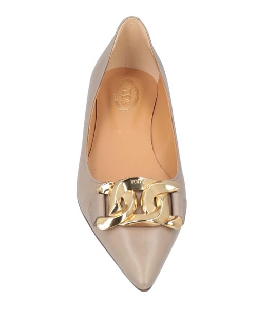 Tod's Gray Ballet Flats
