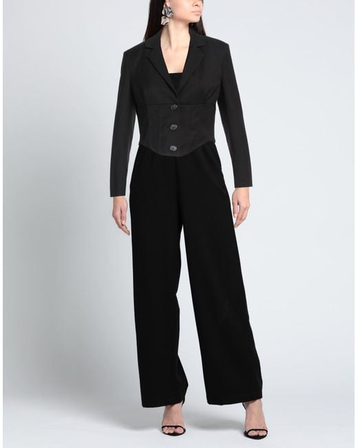 Pinko Black Blazer Polyester, Viscose, Elastane