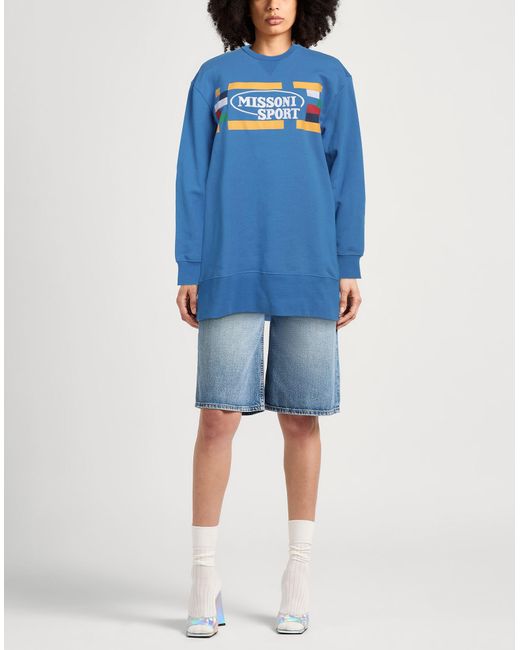 Missoni Blue Sweatshirt Cotton