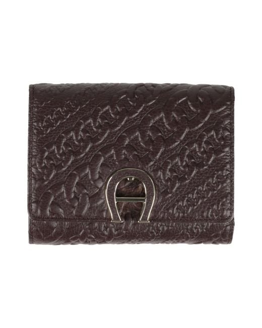 Aigner Brown Wallet Leather