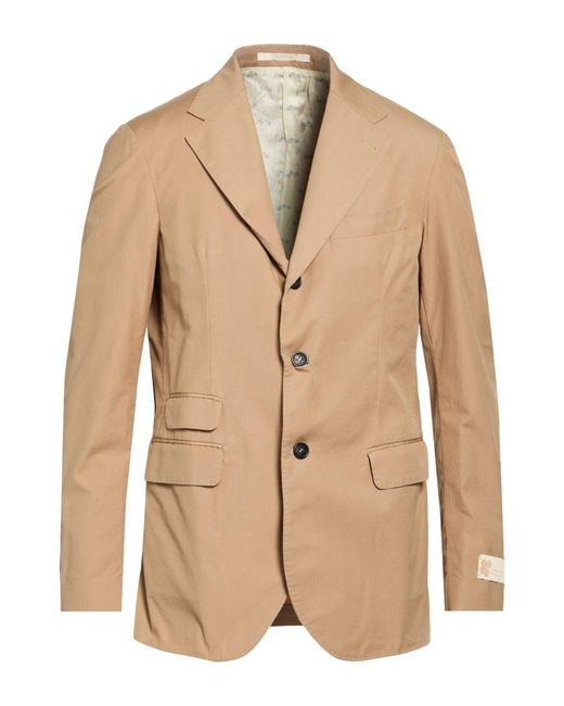 Massimo Alba Natural Sand Blazer Cotton for men
