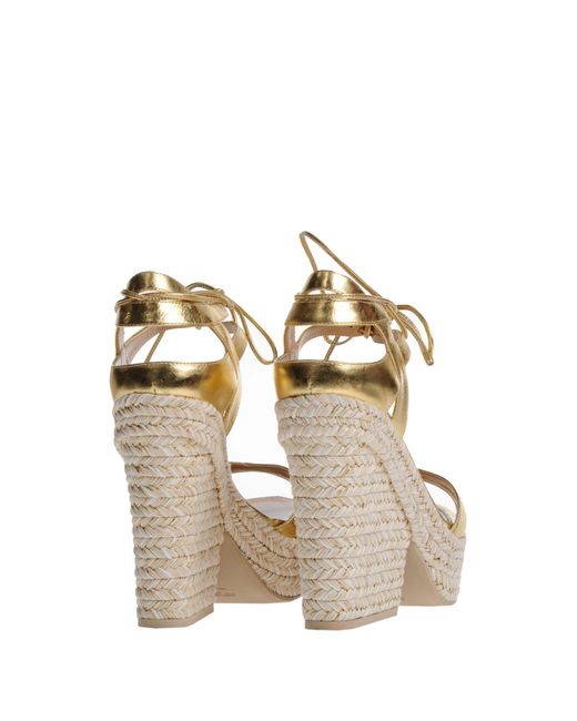 sergio rossi gold sandals
