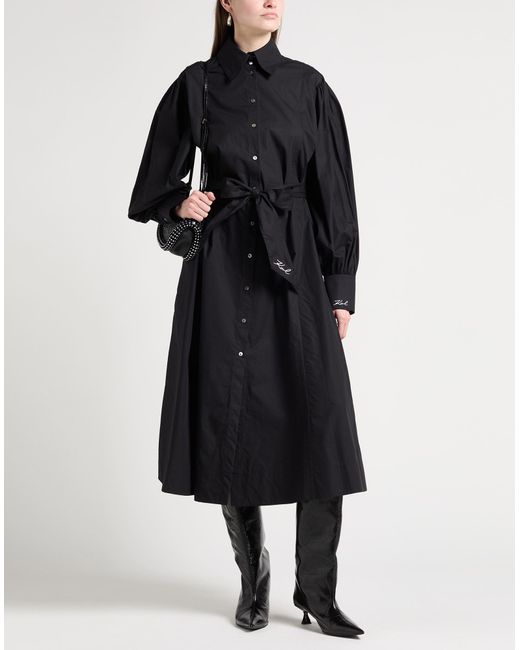 Karl Lagerfeld Black Midi-Kleid