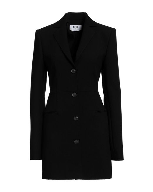 Manteau long et trench MSGM en coloris Black