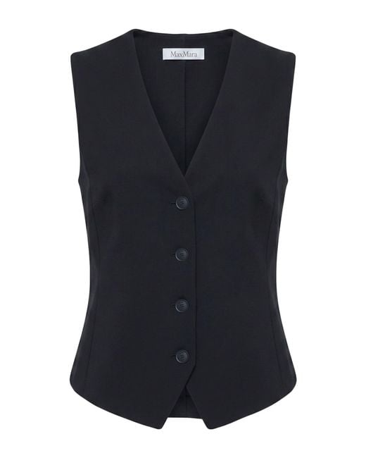 Max Mara Blue Tailored Vests