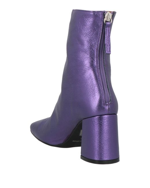 Angel Alarcon Purple Ankle Boots