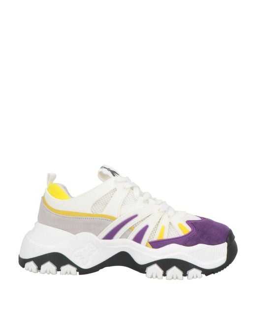 Patrizia Pepe White Sneakers Polyester, Leather