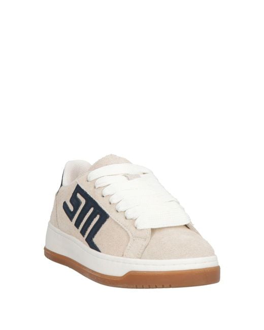 Steve Madden White Light Sneakers Leather