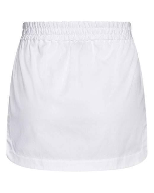 The Attico White Mini Skirt Cotton