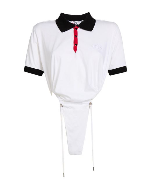 Y/PROJECT x FILA White Bodysuit