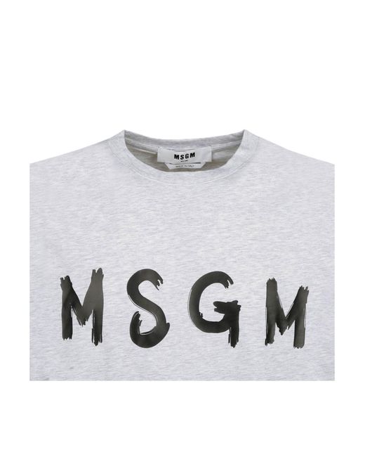 MSGM T-shirts in Gray für Herren