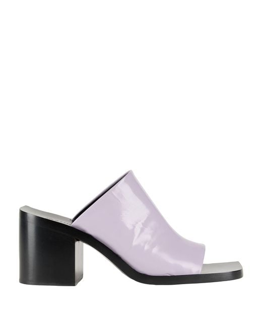 Jil Sander White Lilac Sandals Goat Skin