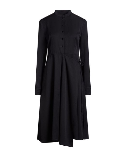Jil Sander Black Midi Dress